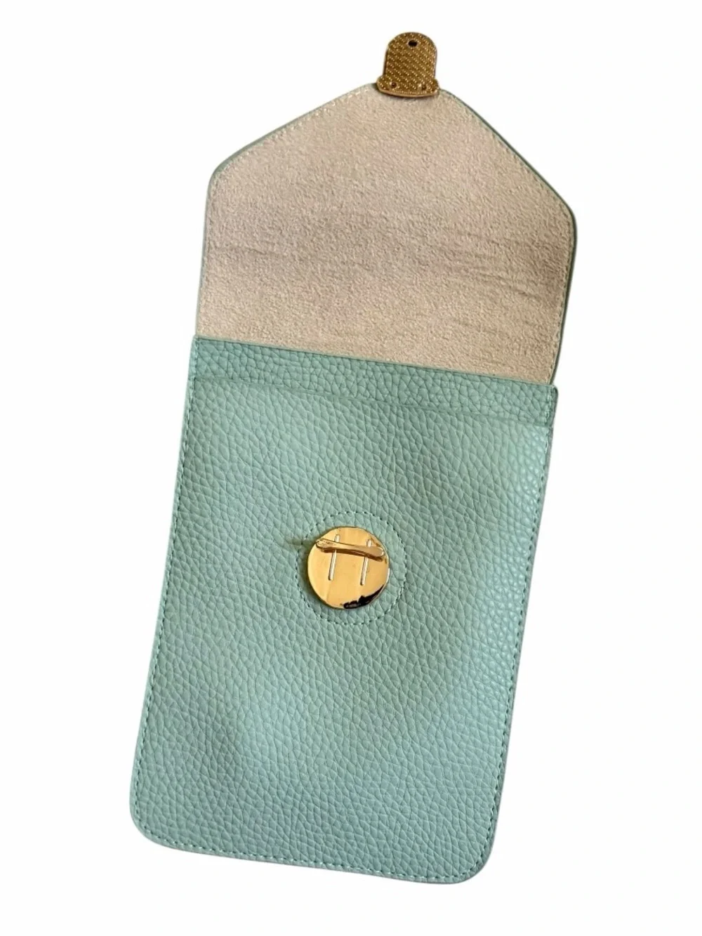 NEW Light Mint Green Pebbled Faux Leather  Crossbody Bag